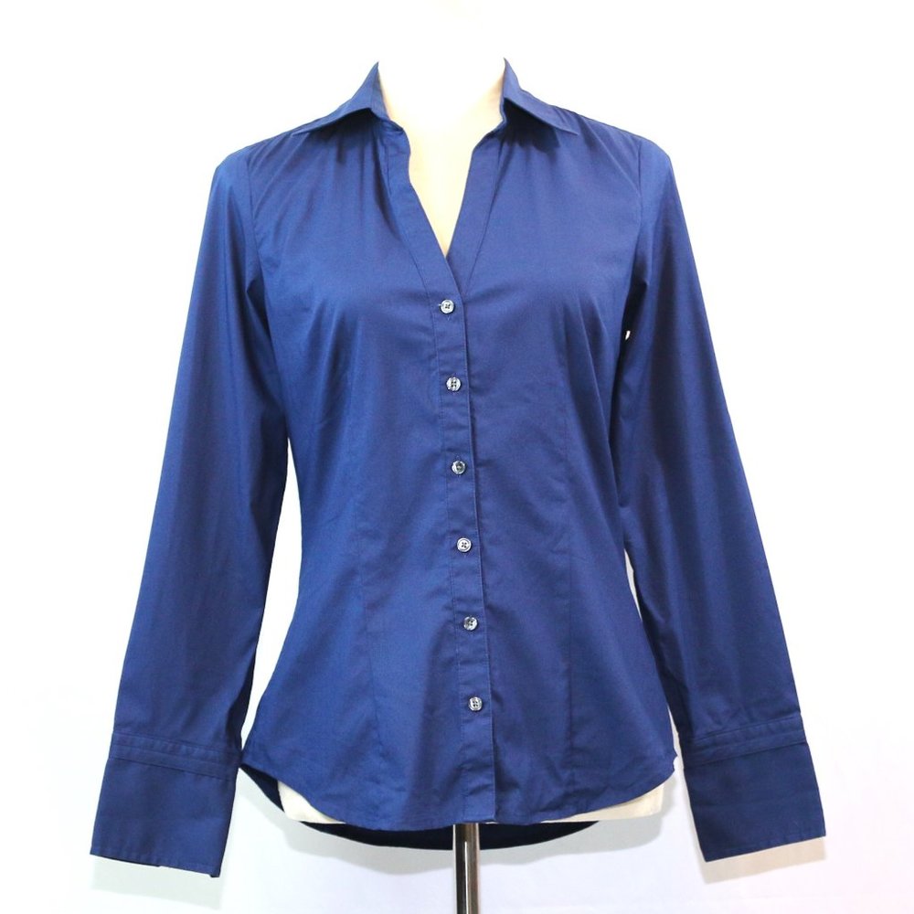 Express Essential Stretch Navy Button Down Shirt Sm EUC! Like new. Never worn.